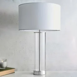 Gills Table Lamp - Nickel Effect 11 Gills Table Lamp - Nickel Effect -Energizer Sales Store 14301813 4815038492920972