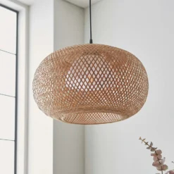 Laggan Globe Pendant Ceiling Light - Natural -Energizer Sales Store 14301815 1065038440025155