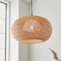 Laggan Globe Pendant Ceiling Light - Natural -Energizer Sales Store 14301815 1125038440108081