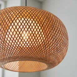 Laggan Globe Pendant Ceiling Light - Natural -Energizer Sales Store 14301815 7585038440144507