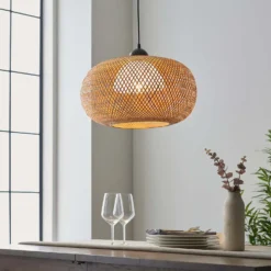 Laggan Globe Pendant Ceiling Light - Natural -Energizer Sales Store 14301815 9485038440065199