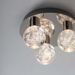 Leoch Bathroom Flush Ceiling Light - Chrome Effect 13 Leoch Bathroom Flush Ceiling Light - Chrome Effect -Energizer Sales Store 14301817 2135038439100180