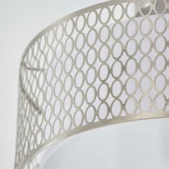 Orton Flush Ceiling Light - Nickel Effect -Energizer Sales Store 14301820 1495038438136538