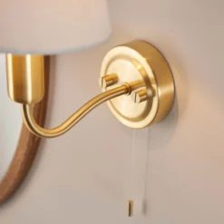 Naim Bathroom Wall Light - Brass Effect -Energizer Sales Store 14301821 2615038439712534