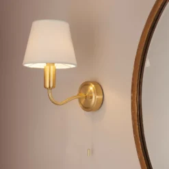 Naim Bathroom Wall Light - Brass Effect -Energizer Sales Store 14301821 2755038439435883