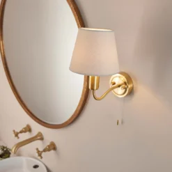 Naim Bathroom Wall Light - Brass Effect -Energizer Sales Store 14301821 3235038439388969