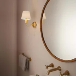 Naim Bathroom Wall Light - Brass Effect -Energizer Sales Store 14301821 6405038439584884