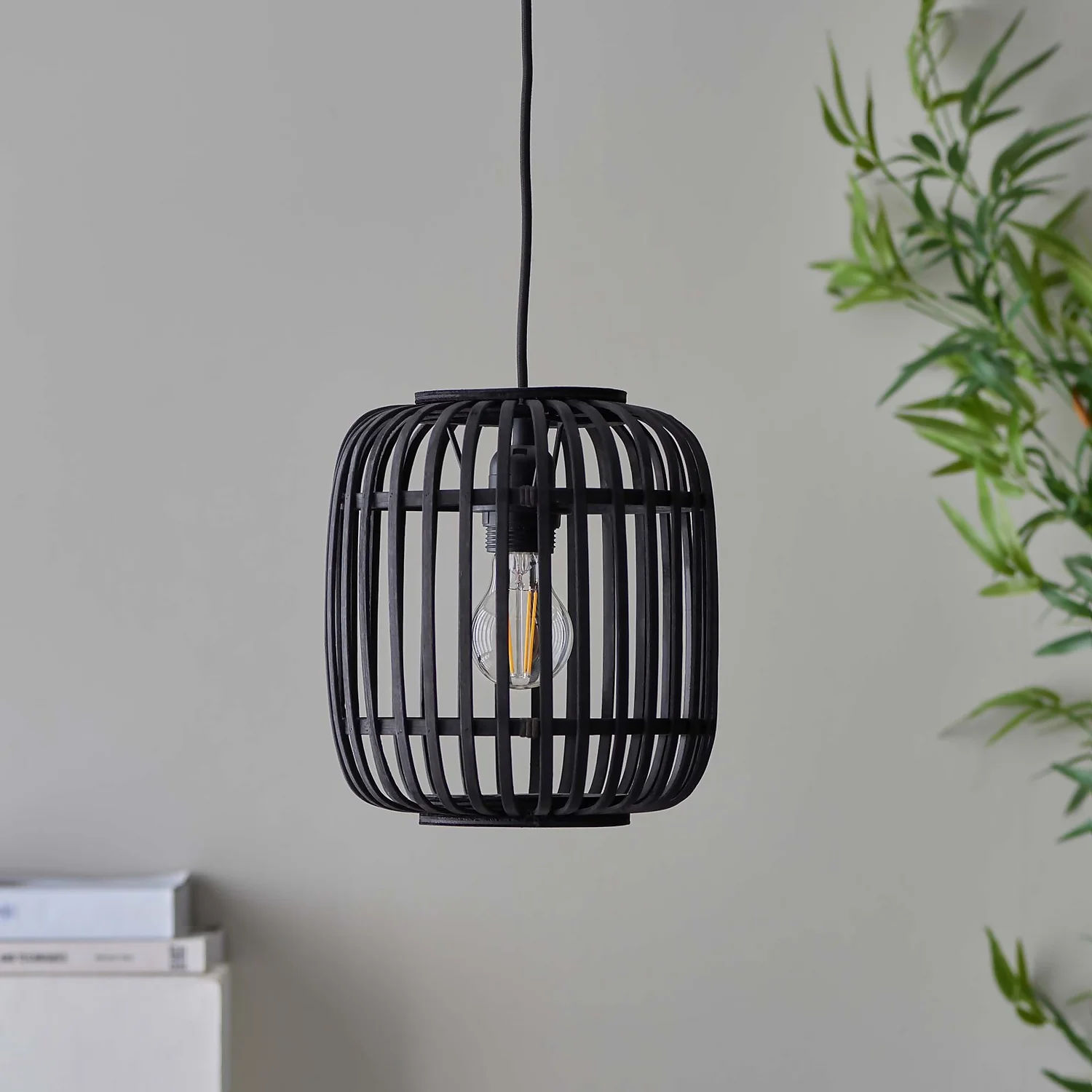 Saval Pendant Ceiling Light - Dark Bamboo 6 Saval Pendant Ceiling Light - Dark Bamboo - Image 4