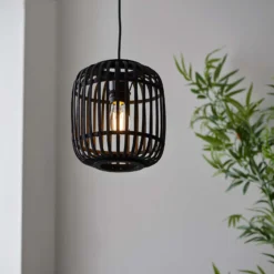 Saval Pendant Ceiling Light - Dark Bamboo 12 Saval Pendant Ceiling Light - Dark Bamboo -Energizer Sales Store 14301823 6245038439473848