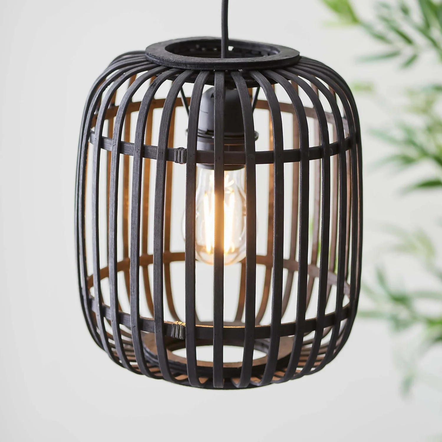 Saval Pendant Ceiling Light - Dark Bamboo 7 Saval Pendant Ceiling Light - Dark Bamboo - Image 5