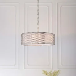 Orton Pendant Ceiling Light - Nickel Effect -Energizer Sales Store 14301824 1125038438454577