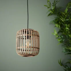 Saval Pendant Ceiling Light - Natural Bamboo -Energizer Sales Store 14301825 1785038438022586