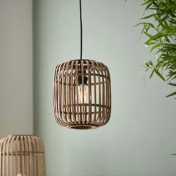 Saval Pendant Ceiling Light - Natural Bamboo -Energizer Sales Store 14301825 9085038437833898