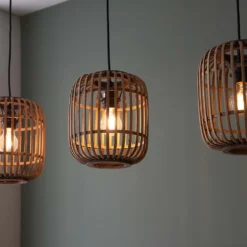 Saval 3 Lamp Pendant Diner Bar Light - Natural Bamboo 15 Saval 3 Lamp Pendant Diner Bar Light - Natural Bamboo -Energizer Sales Store 14301827 1505038439385810