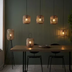 Saval 3 Lamp Pendant Diner Bar Light - Natural Bamboo 17 Saval 3 Lamp Pendant Diner Bar Light - Natural Bamboo -Energizer Sales Store 14301827 1885038439537988