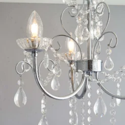Shanzie Semi Flush Bathroom Chandelier Light - Chrome Effect -Energizer Sales Store 14301829 1285038439791740