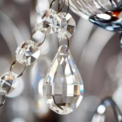 Shanzie Semi Flush Bathroom Chandelier Light - Chrome Effect -Energizer Sales Store 14301829 1575038439958330