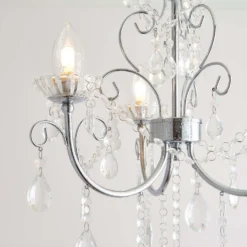 Shanzie Semi Flush Bathroom Chandelier Light - Chrome Effect -Energizer Sales Store 14301829 2195038439748489