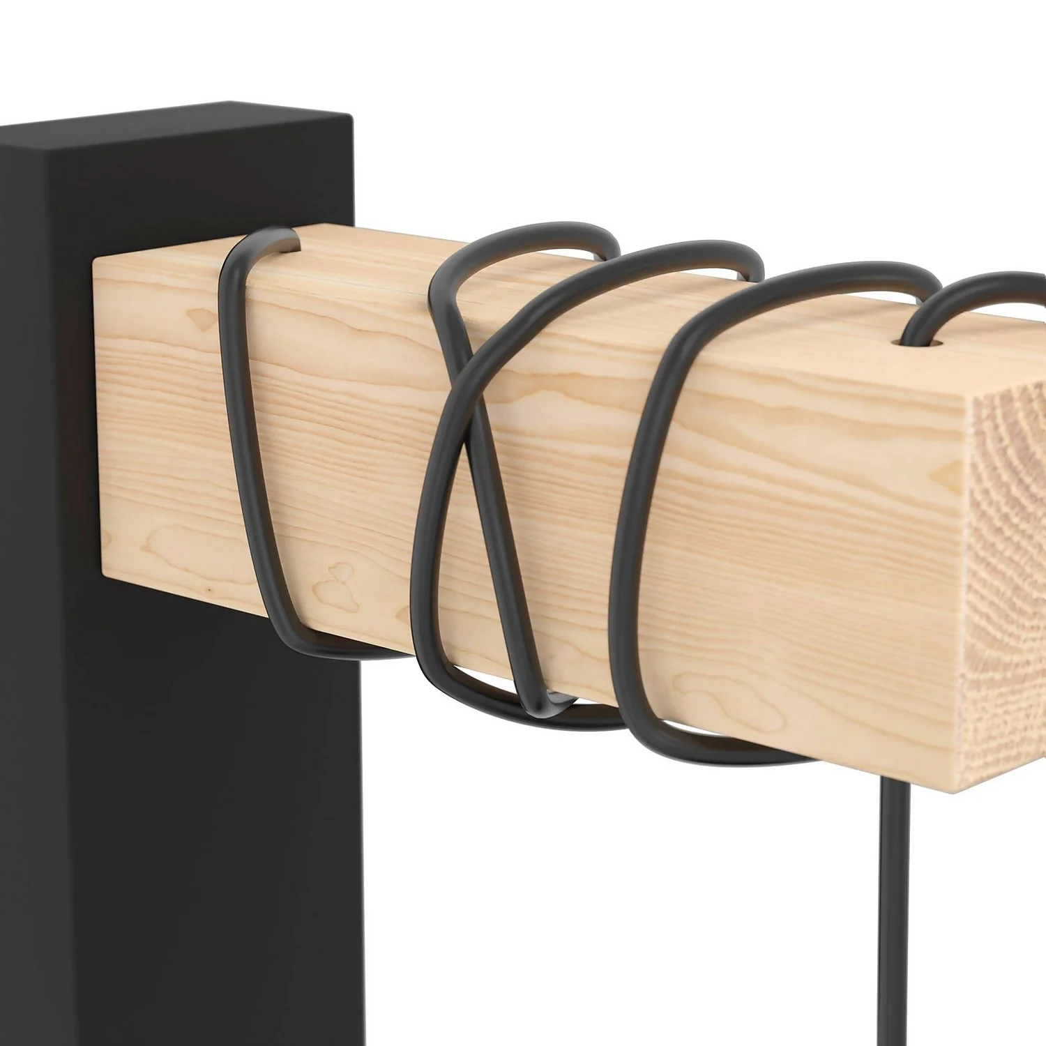 Eglo Townshend 5 Wall Light - Black & Wood 6 Eglo Townshend 5 Wall Light - Black & Wood - Image 4