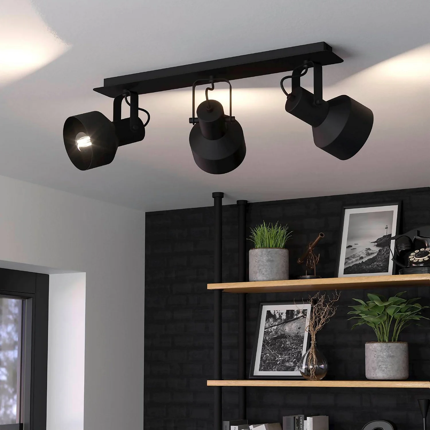 Eglo Casibare 3 Lamp Spotlight - Black 3 Eglo Casibare 3 Lamp Spotlight - Black