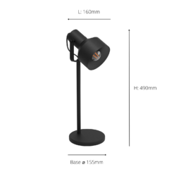 Eglo Casibare Table Lamp - Black -Energizer Sales Store 14302943 9535038224029802