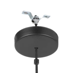 Eglo Alderney Pendant Ceiling Light - Black & Natural -Energizer Sales Store 14302952 5735038223305116