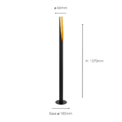 Eglo Barbotto Floor Lamp - Black & Gold 12 Eglo Barbotto Floor Lamp - Black & Gold -Energizer Sales Store 14302956 1575038223281302