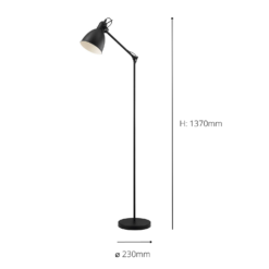 Eglo Priddy Floor Lamp - Black -Energizer Sales Store 14302972 2105038224368880