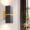 Eglo Passa Wall Light Square - Black & Gold -Energizer Sales Store 14302975 1845038224005691