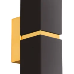 Eglo Passa Wall Light Square - Black & Gold -Energizer Sales Store 14302975 6055038224096813