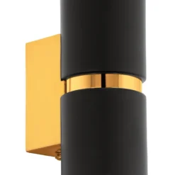 Eglo Passa Wall Light Round - Black & Gold -Energizer Sales Store 14302977 1305038224133239