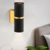 Eglo Passa Wall Light Round - Black & Gold -Energizer Sales Store 14302977 3505038224078417