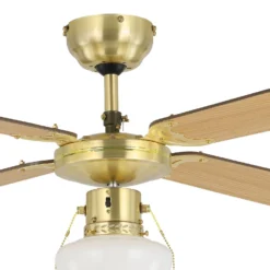 Eglo Fortaleza Ceiling Fan With Light - Bronze & Wood -Energizer Sales Store 14742122 9065052700423317