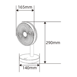 TCP 7 Inch Black Rechargeable Desk Fan -Energizer Sales Store 14760624 1475058397553667